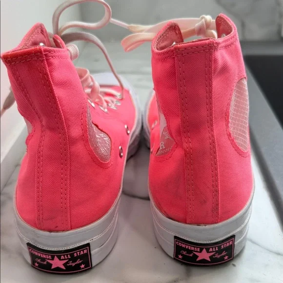Converse Chuck 70 High top hot pink sneakers women’s size 7 - Picture 5 of 8